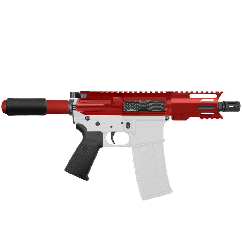 AR 9mm 4'' Barrel W/ 4'' Handguard Color Options| ''USA-4'' Pistol Kit AR 9mm 4'' Barrel W/ 4'' Handguard Color Options| ''USA-4'' Pistol Kit