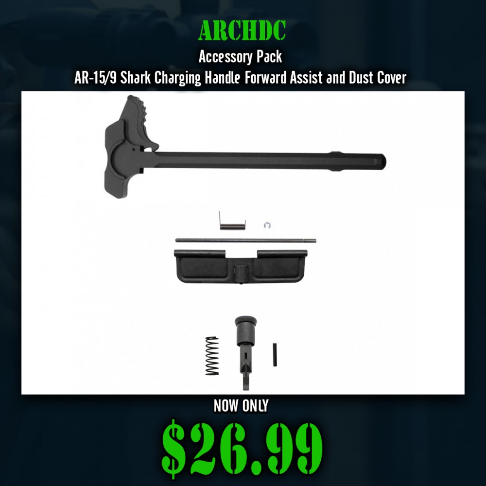 Accessory Pack | AR-15/9 Shark Charging Handle Forward Assist and Dust Cover