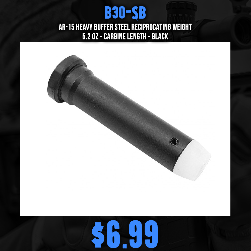 AR-15 Collapsible Stock 3 oz Buffer - Reciprocating Weights