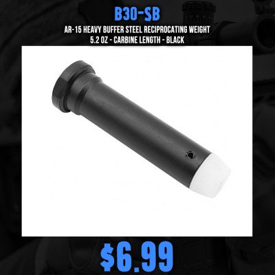 AR-15 Collapsible Stock 3 oz Buffer - Reciprocating Weights