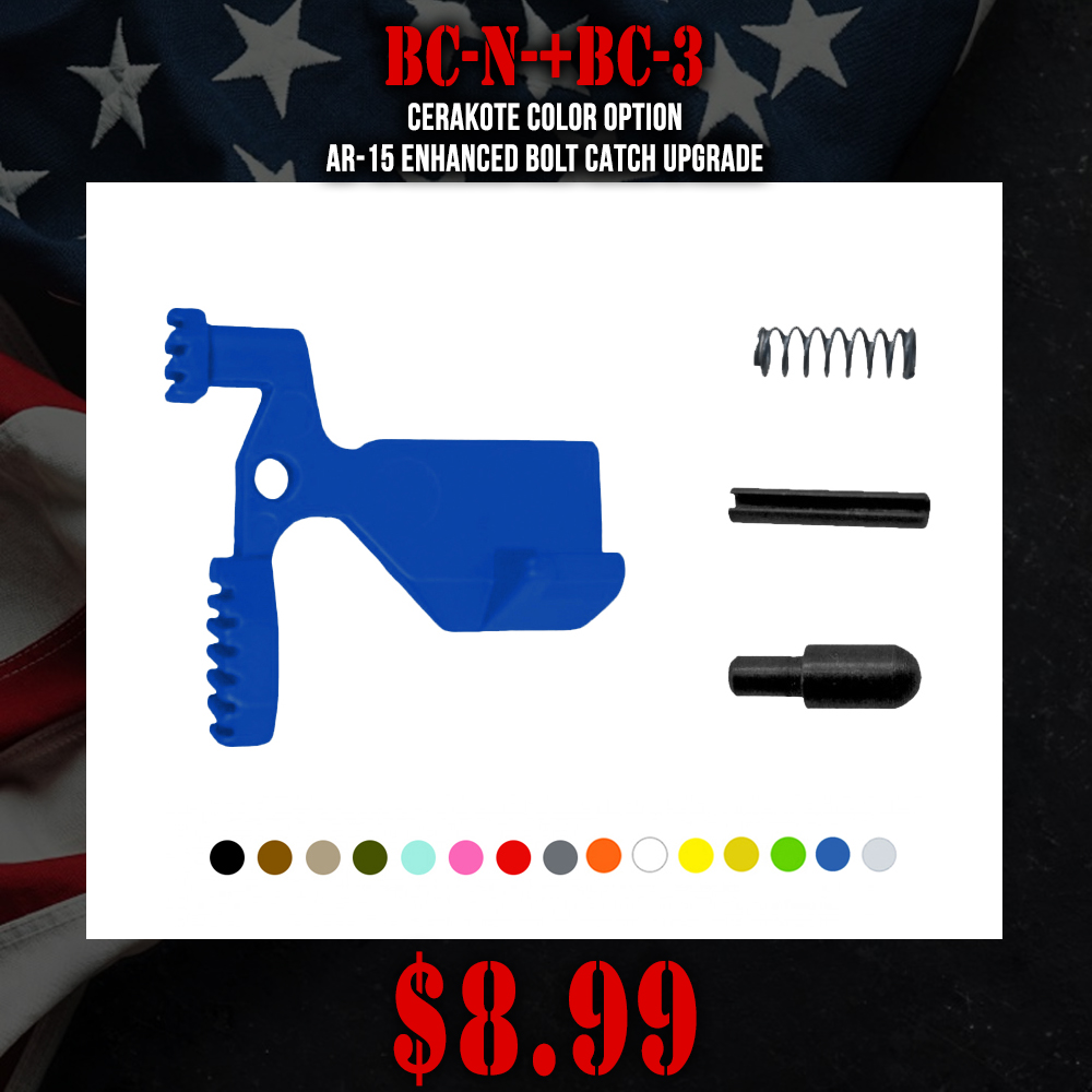 CERAKOTE COLOR OPTION| AR-15 Enhanced Bolt Catch Upgrade CERAKOTE COLOR OPTION| AR-15 Enhanced Bolt Catch Upgrade