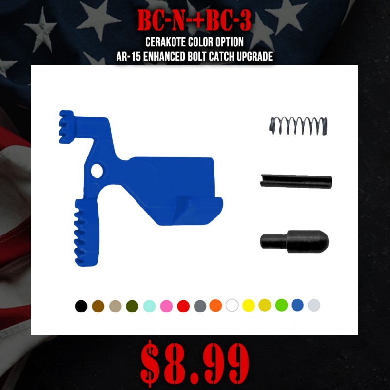 CERAKOTE COLOR OPTION| AR-15 Enhanced Bolt Catch Upgrade CERAKOTE COLOR OPTION| AR-15 Enhanced Bolt Catch Upgrade