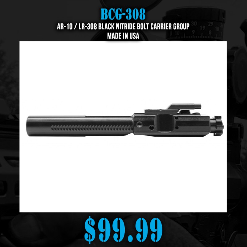 AR-10 / LR-308 Black Nitride Bolt Carrier Group | Made In USA AR-10 / LR-308 Black Nitride Bolt Carrier Group | Made In USA
