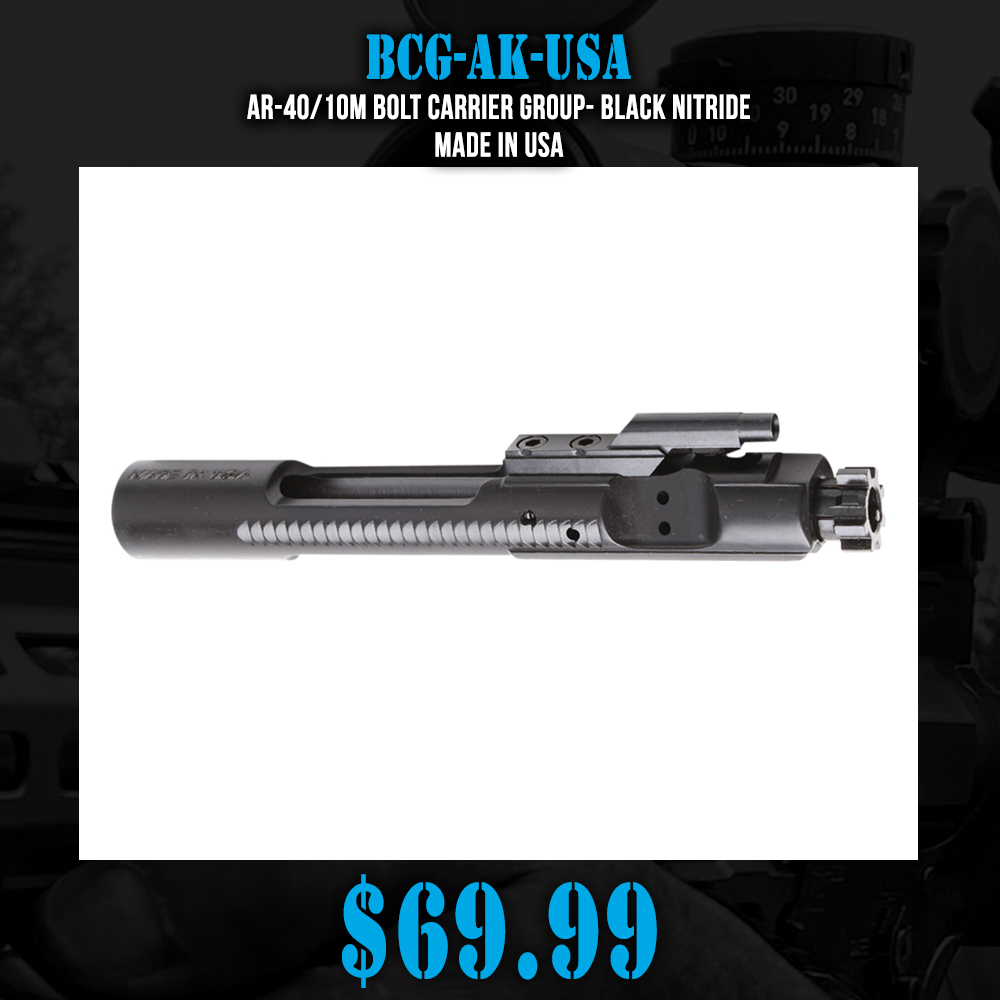 AR-47/7.62x39 Bolt Carrier Group Assembly - Flat Design - Black Nitride |Made in USA| AR-47/7.62x39 Bolt Carrier Group Assembly - Flat Design - Black Nitride |Made in USA|