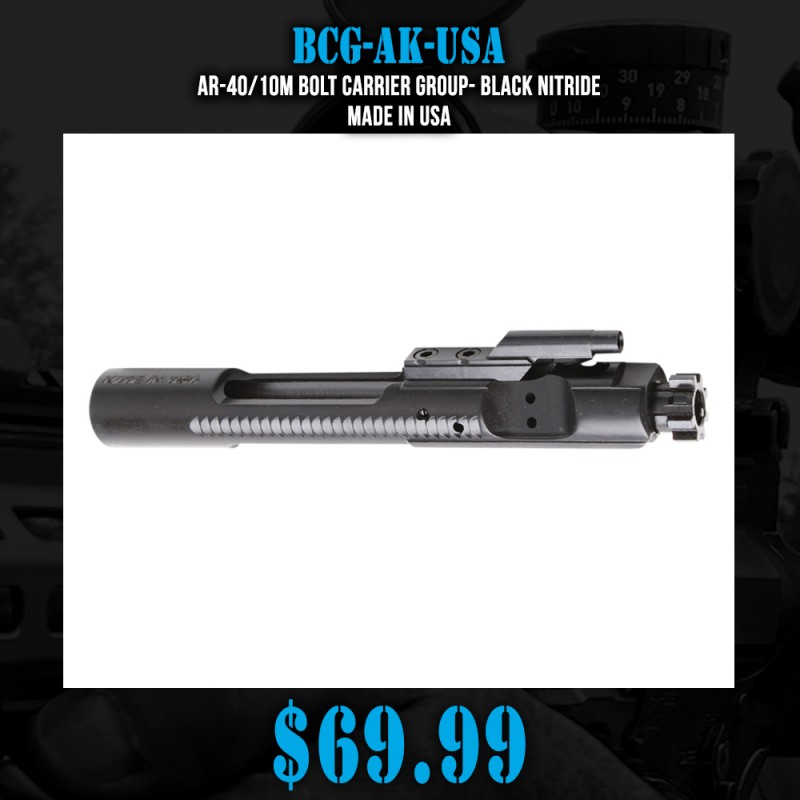AR-47/7.62x39 Bolt Carrier Group Assembly - Flat Design - Black Nitride |Made in USA| AR-47/7.62x39 Bolt Carrier Group Assembly - Flat Design - Black Nitride |Made in USA|