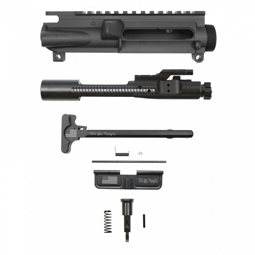 WE THE PEOPLE | AR-15 Upper Receiver, Bolt Carrier Group, Charging Handle, Dust Cover and Forward Assist -Bundle 
