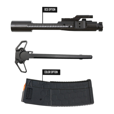 AR-15 Bolt Carrier Group Option| Ambidextrous Charging Handle |Hexmag Series II True 10 Rounds Bundle