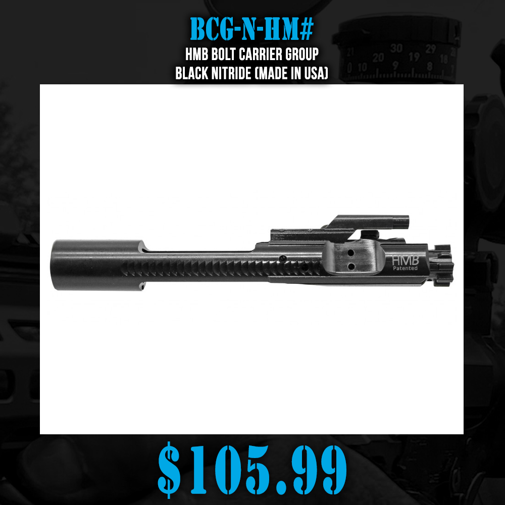 HMB Bolt Carrier Group - Black Nitride (Made in USA) HMB Bolt Carrier Group - Black Nitride (Made in USA)