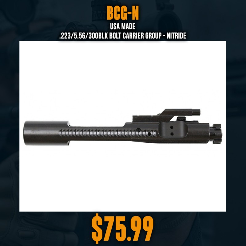 USA Made .223/5.56/300BLK Bolt Carrier Group - Nitride
