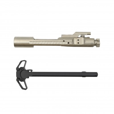 USA Made .223/5.56/300 BLK Nickel Boron Bolt Carrier Group - NiB And Dual Ambidextrous Charging Handle
