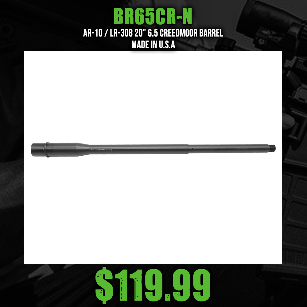 AR-10 / LR-308 20" 6.5 CreedMoor Barrel | Made In USA 