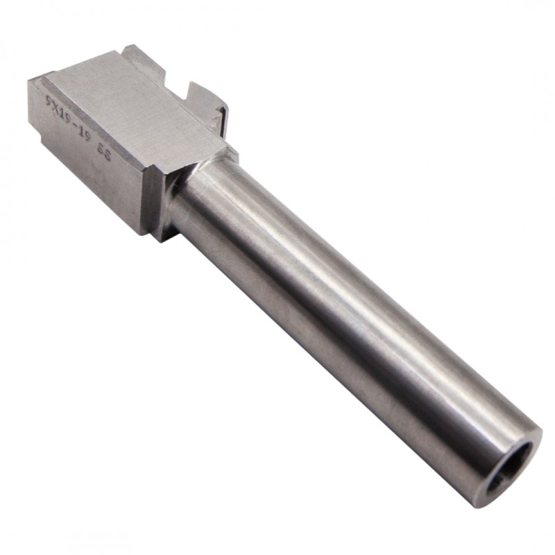 Glock 19 Raw Stainless Steel | 9MM Barrel| Made in USA 