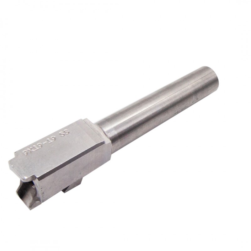 Glock 19 Raw Stainless Steel | 9MM Barrel| Made in USA 