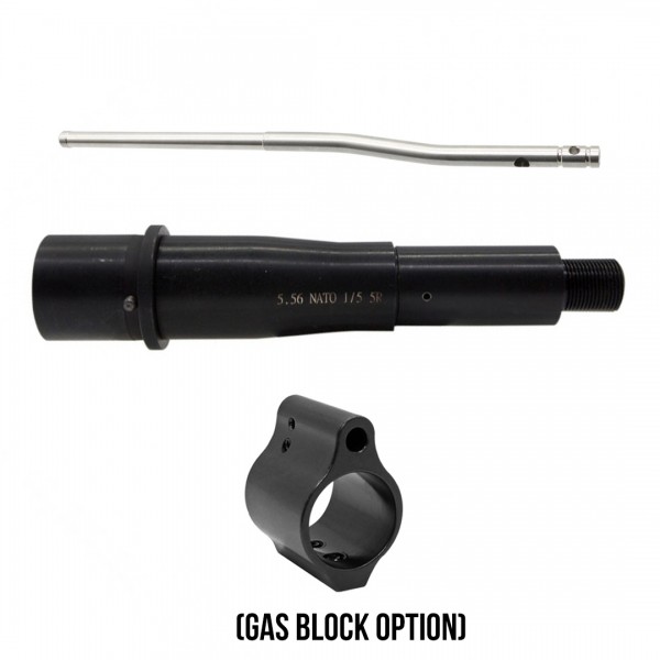5'' 5.56 NATO 1:5 5R Twist Nitride Pistol Barrel and Micro Gas Tube and Gas Block Options| Made in U.S.A 5'' 5.56 NATO 1:5 5R Twist Nitride Pistol Barrel and Micro Gas Tube and Gas Block Options| Made in U.S.A