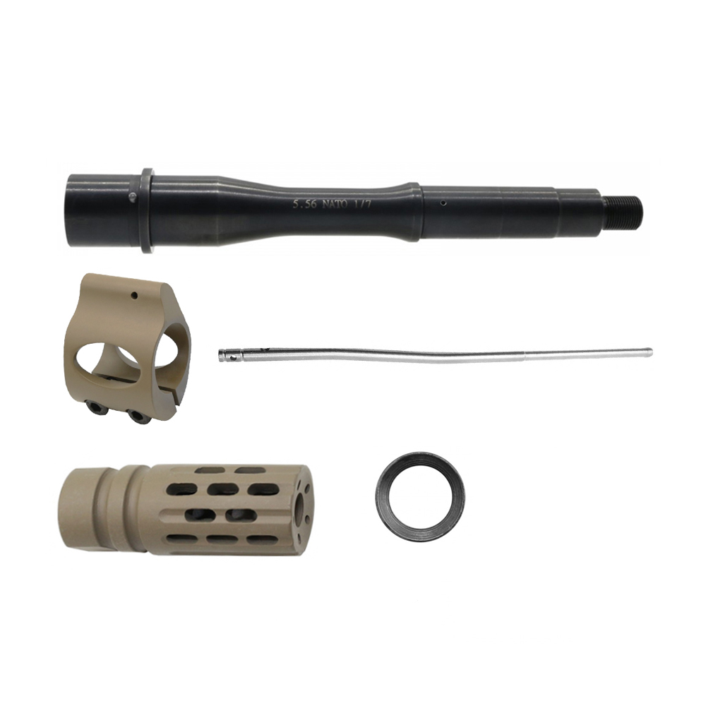 CERAKOTE COLOR OPTION| AR-15 Nitride Barrel, Cerakote Muzzle Brake, Cerakote Gas Block and Gas Tube Bundle 4