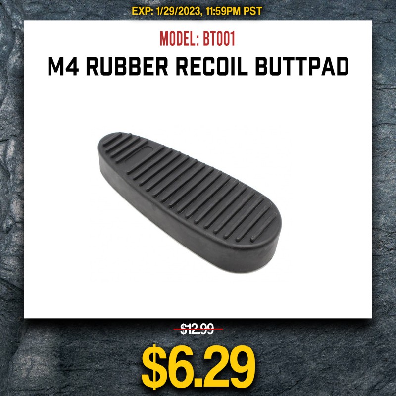 M4 Rubber Recoil Buttpad