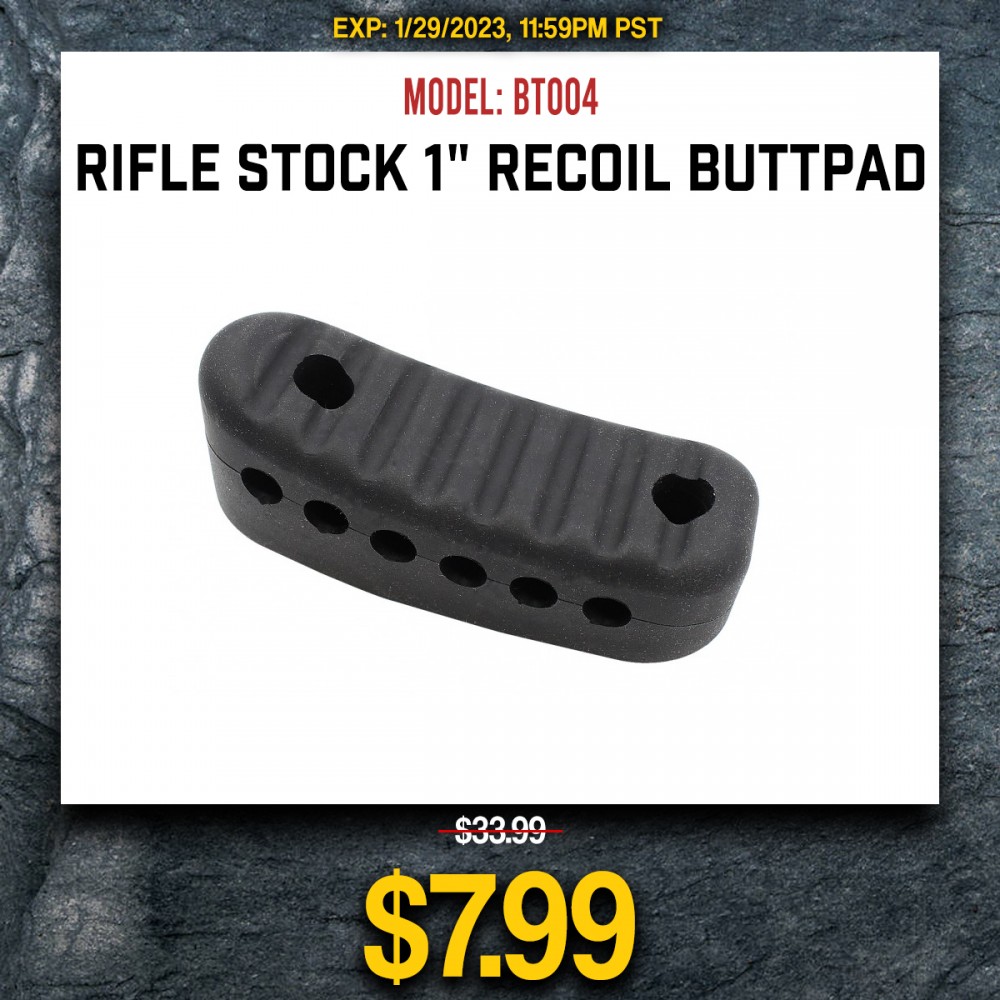 Rifle Stock 1" Recoil Buttpad Rifle Stock 1" Recoil Buttpad