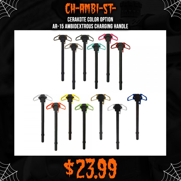 CERAKOTE COLOR OPTION| AR-15 Ambidextrous Charging Handle CERAKOTE COLOR OPTION| AR-15 Ambidextrous Charging Handle