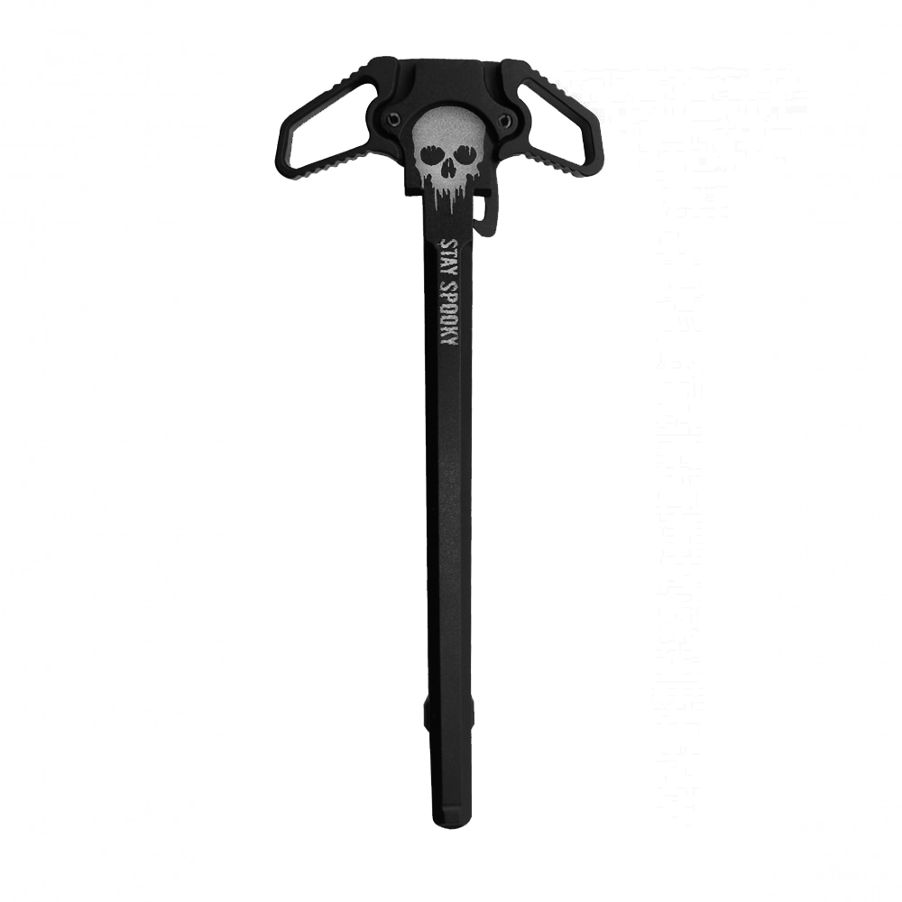AR-15 Ambidextrous Charging Handle | Stay Spooky Skull