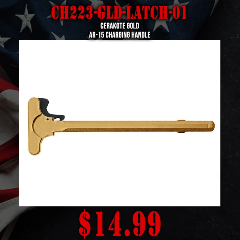 Cerakote Gold | AR-15 Charging Handle Cerakote Gold | AR-15 Charging Handle