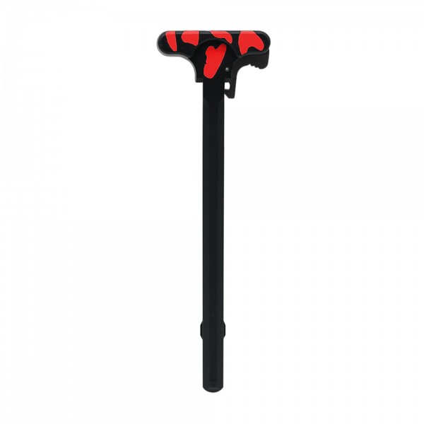 CERAKOTE CAMO RED | AR-15 Charging Handle - Base BLK - Pattern - RED CERAKOTE CAMO RED | AR-15 Charging Handle - Base BLK - Pattern - RED