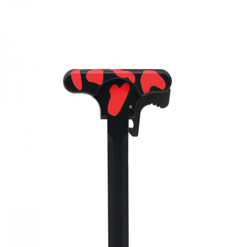 CERAKOTE CAMO| AR-15 Charging Handle| Black and Red
