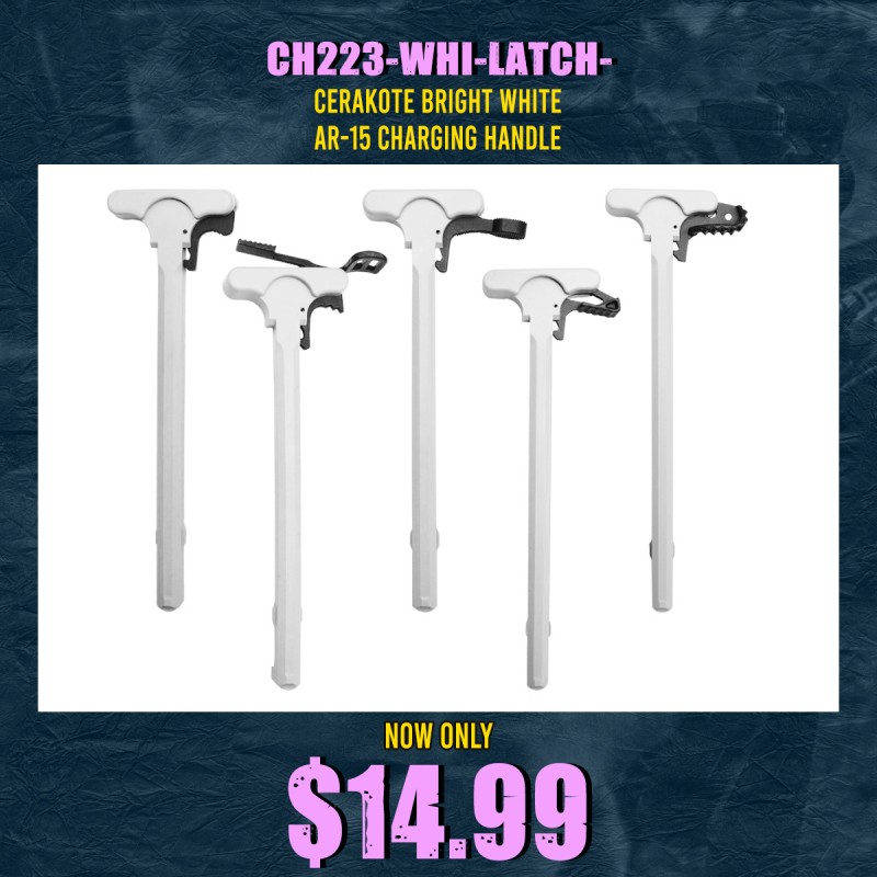 Cerakote Bright White | AR-15 Charging Handle Cerakote Bright White | AR-15 Charging Handle