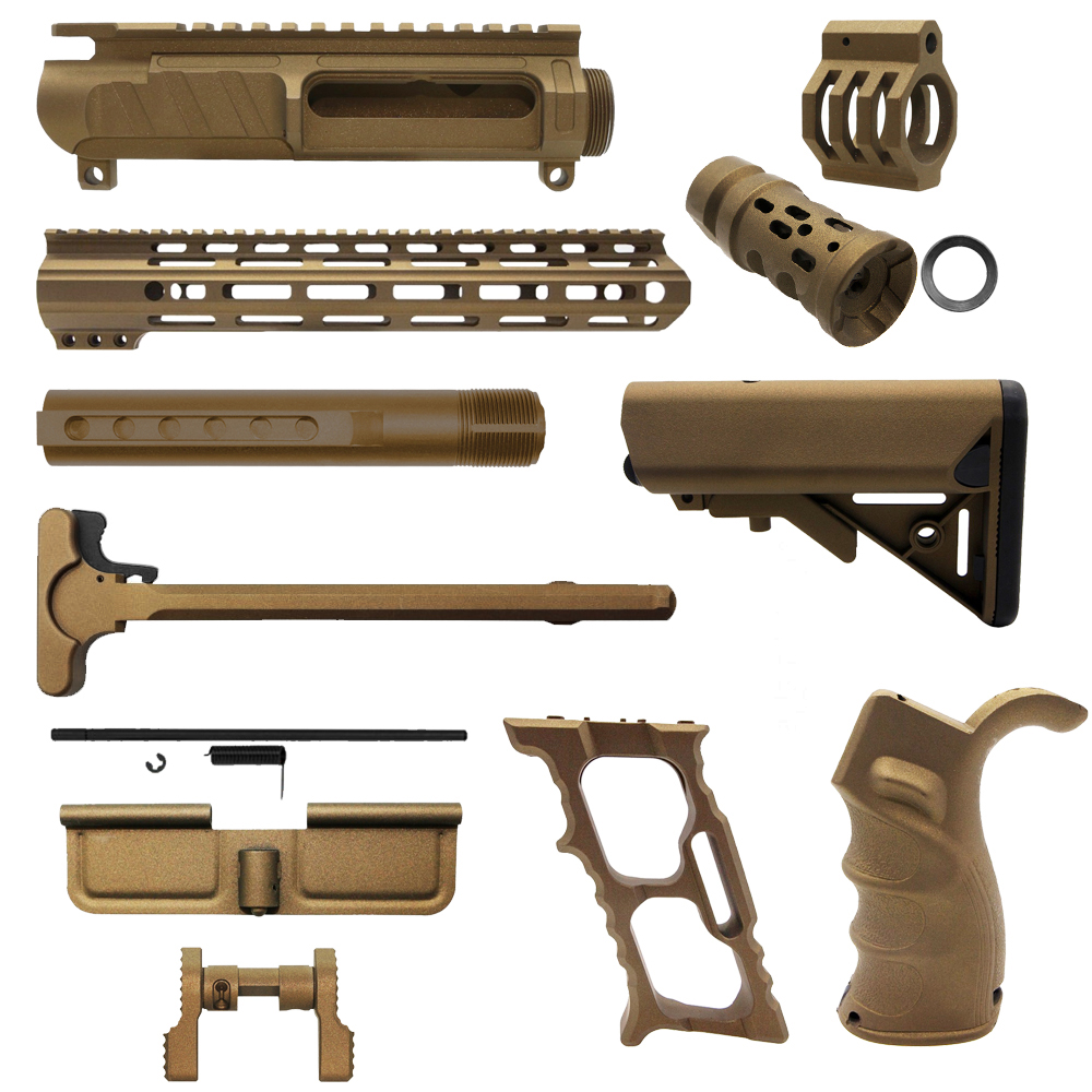 CERAKOTE BURNT BRONZE | AR-15 CHASSIS BUNDLE 