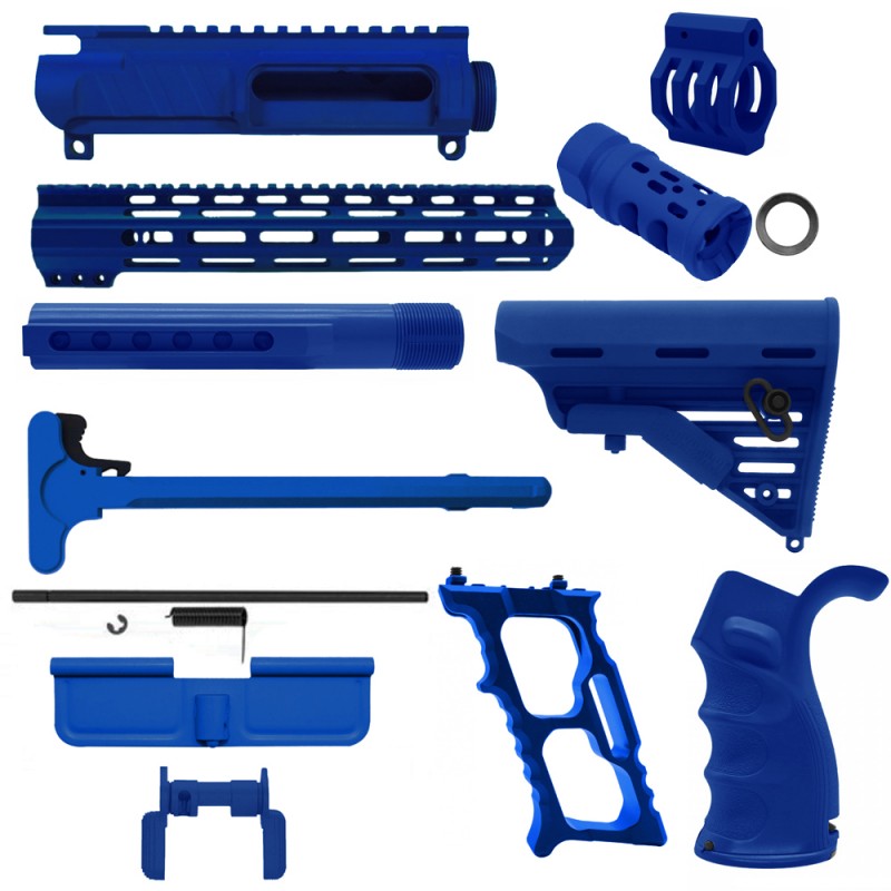 CERAKOTE BLUE FLAME | AR-15 CHASSIS BUNDLE CERAKOTE BLUE FLAME | AR-15 CHASSIS BUNDLE