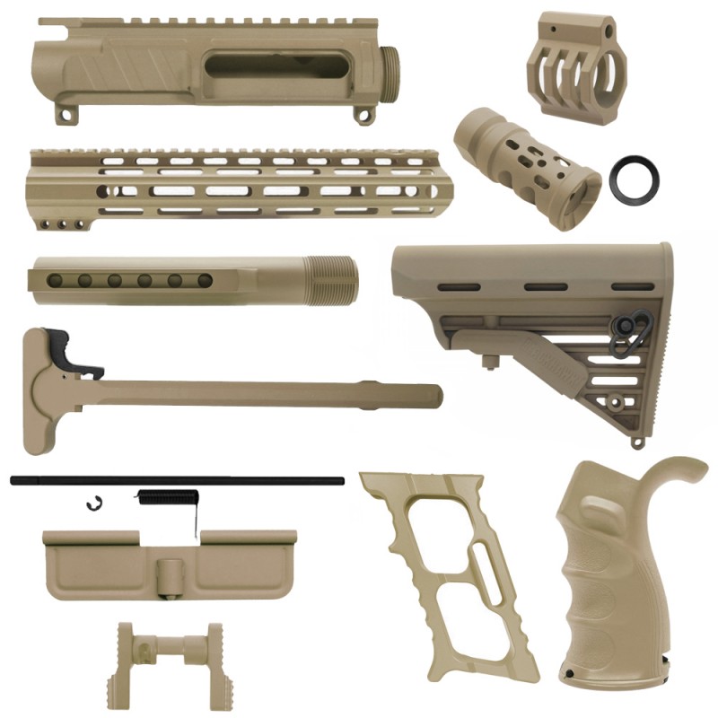 CERAKOTE FLAT DARK EARTH | AR-15 CHASSIS BUNDLE CERAKOTE FLAT DARK EARTH | AR-15 CHASSIS BUNDLE