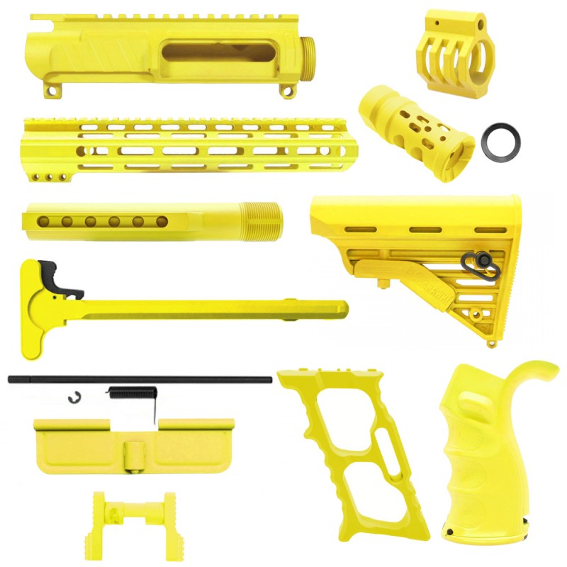 CERAKOTE LEMON ZEST | AR-15 CHASSIS BUNDLE CERAKOTE LEMON ZEST | AR-15 CHASSIS BUNDLE