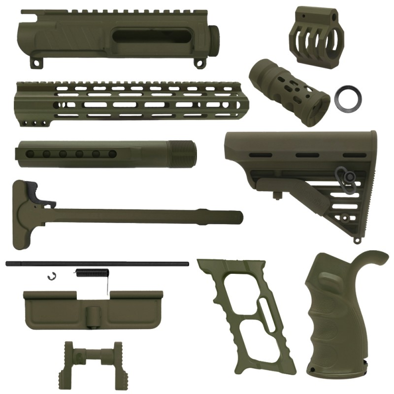 CERAKOTE OD GREEN | AR-15 CHASSIS BUNDLE CERAKOTE OD GREEN | AR-15 CHASSIS BUNDLE