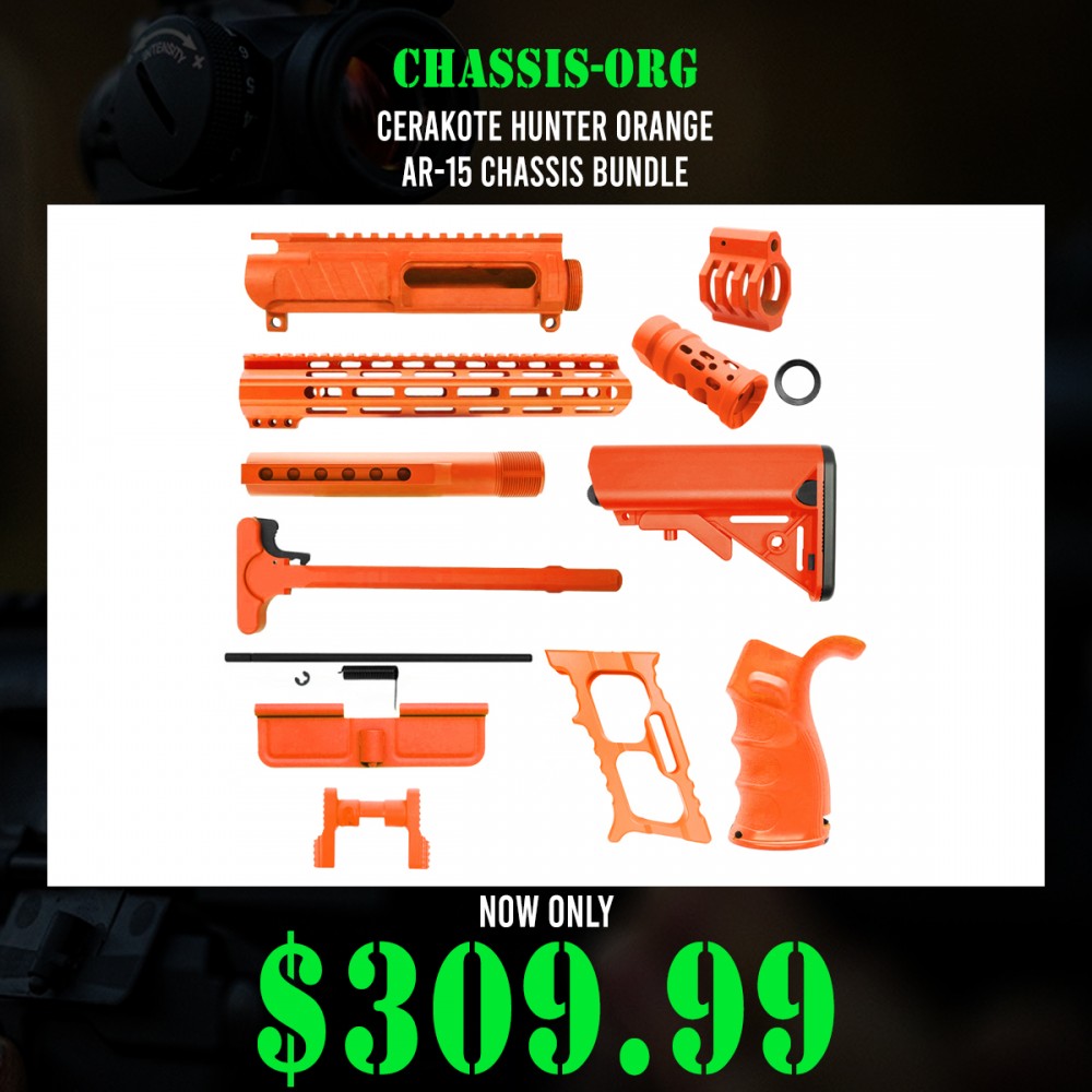 CERAKOTE HUNTER ORANGE | AR-15 CHASSIS BUNDLE