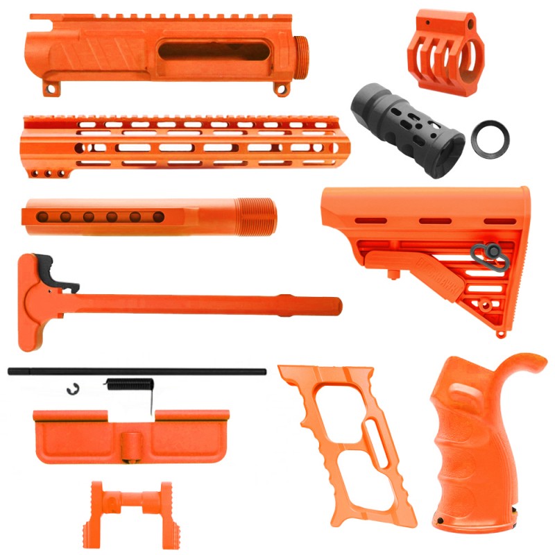 CERAKOTE HUNTER ORANGE | AR-15 CHASSIS BUNDLE CERAKOTE HUNTER ORANGE | AR-15 CHASSIS BUNDLE