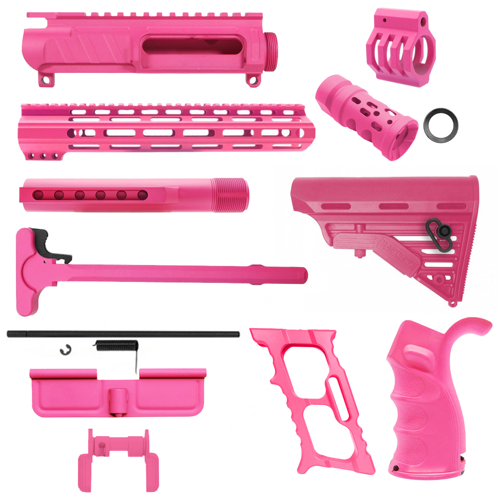 CERAKOTE PINK | AR-15 CHASSIS BUNDLE CERAKOTE PINK | AR-15 CHASSIS BUNDLE