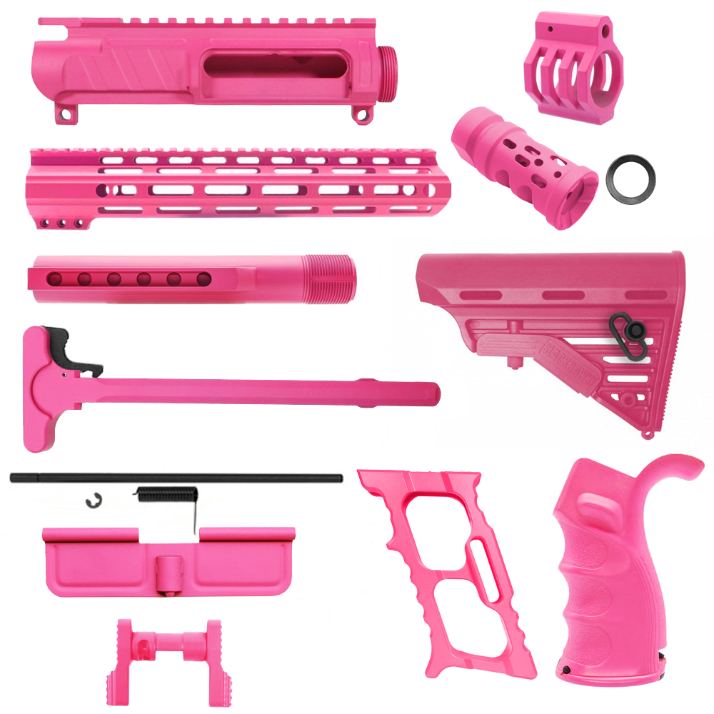CERAKOTE PINK | AR-15 CHASSIS BUNDLE CERAKOTE PINK | AR-15 CHASSIS BUNDLE