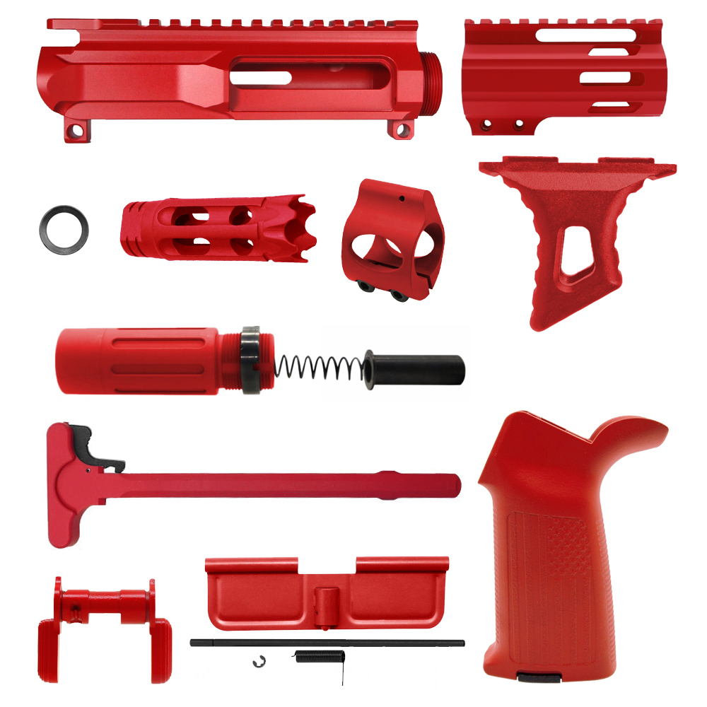 CERAKOTE RED | AR-15 CHASSIS BUNDLE -V3 CERAKOTE RED | AR-15 CHASSIS BUNDLE -V3