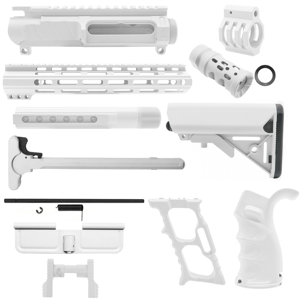 CERAKOTE BRIGHT WHITE | AR-15 CHASSIS BUNDLE