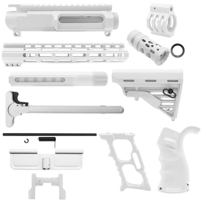 CERAKOTE BRIGHT WHITE | AR-15 CHASSIS BUNDLE CERAKOTE BRIGHT WHITE | AR-15 CHASSIS BUNDLE