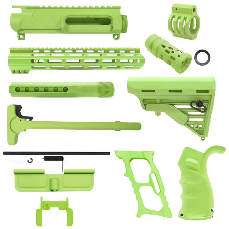 CERAKOTE ZOMBIE GREEN | AR-15 CHASSIS BUNDLE CERAKOTE ZOMBIE GREEN | AR-15 CHASSIS BUNDLE