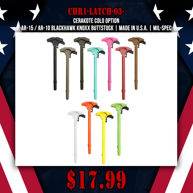 CERAKOTE COLOR OPTION| AR-15 Talon Charging Handle CERAKOTE COLOR OPTION| AR-15 Talon Charging Handle
