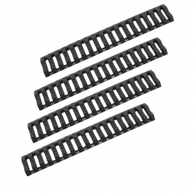 Black Ladder Rail Cover Pack Of 4 Carbine Length Quad Rails Handguard