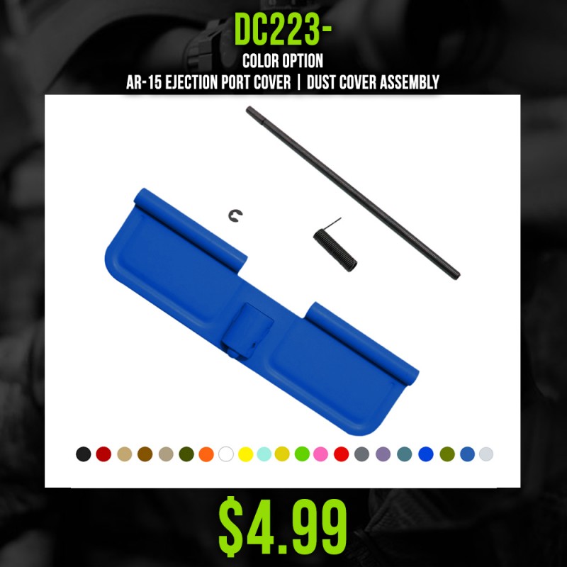 COLOR OPTION| AR-15 Ejection Port Cover | Dust Cover Assembly 