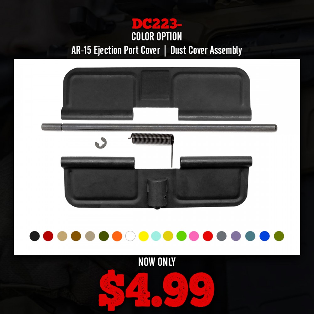 COLOR OPTION| AR-15 Ejection Port Cover | Dust Cover Assembly 