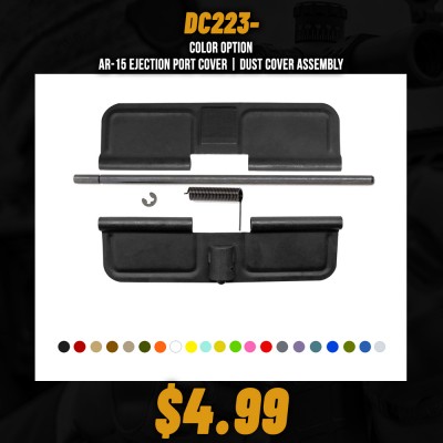 COLOR OPTION| AR-15 Ejection Port Cover | Dust Cover Assembly 