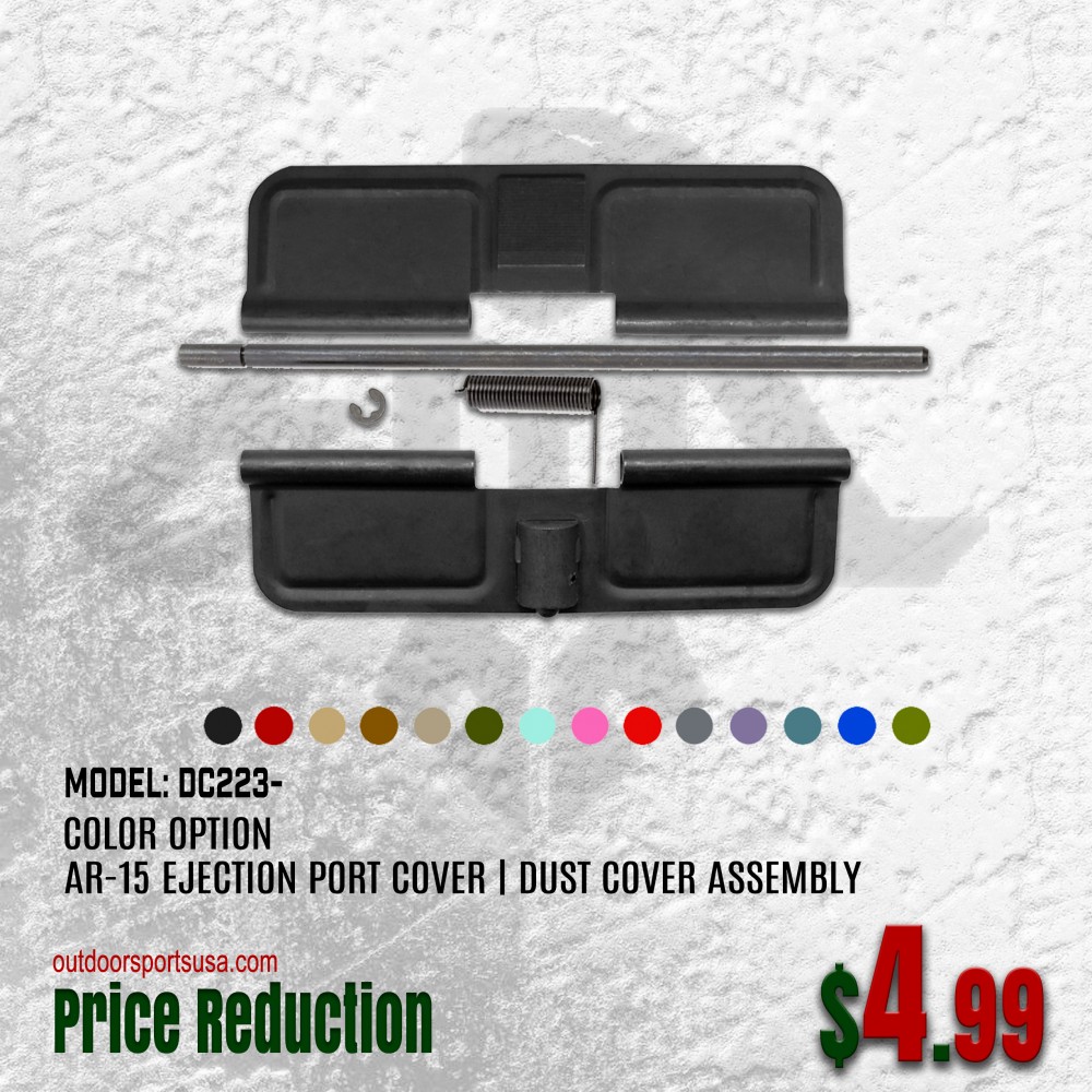 COLOR OPTION| AR-15 Ejection Port Cover | Dust Cover Assembly 