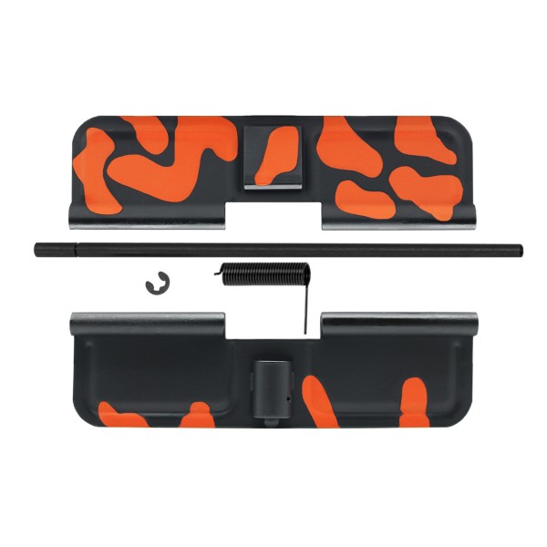 CERAKOTE CAMO ORG | AR-15 Ejection Port Cover | Dust Cover Assembly - Base BLK - Pattern - ORG CERAKOTE CAMO ORG | AR-15 Ejection Port Cover | Dust Cover Assembly - Base BLK - Pattern - ORG