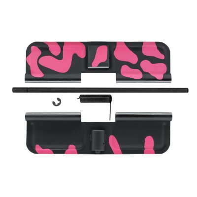 CERAKOTE CAMO PNK | AR-15 Ejection Port Cover | Dust Cover Assembly - Base BLK - Pattern - PNK