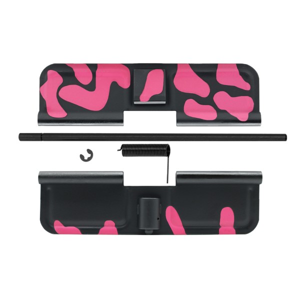 CERAKOTE CAMO PNK | AR-15 Ejection Port Cover | Dust Cover Assembly - Base BLK - Pattern - PNK CERAKOTE CAMO PNK | AR-15 Ejection Port Cover | Dust Cover Assembly - Base BLK - Pattern - PNK