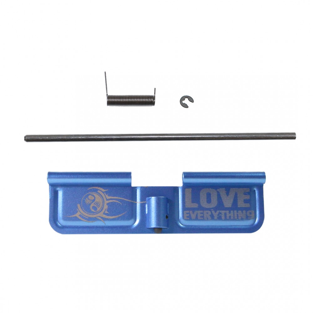 AR-15 Ejection Port Cover | Dust Cover Assembly |BLUE- Fear Nothing - Love Everything